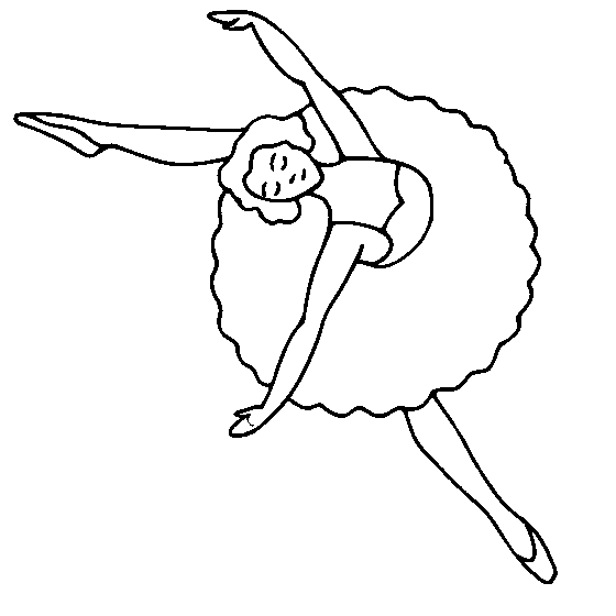 Ballerina Dancer Coloring Page | Ballet Coloring