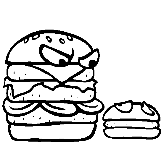 Free Burgers Coloring Pages