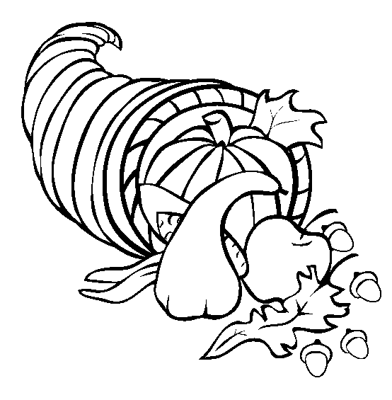 Free Cornucopia Coloring Pages