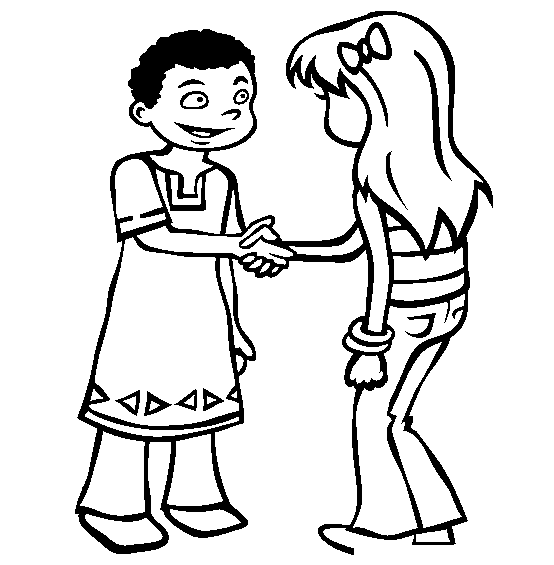 Free Friends Coloring Pages